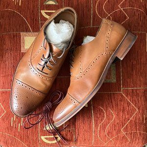 Johnston & Murphy Tan Oxford Dress Shoes
